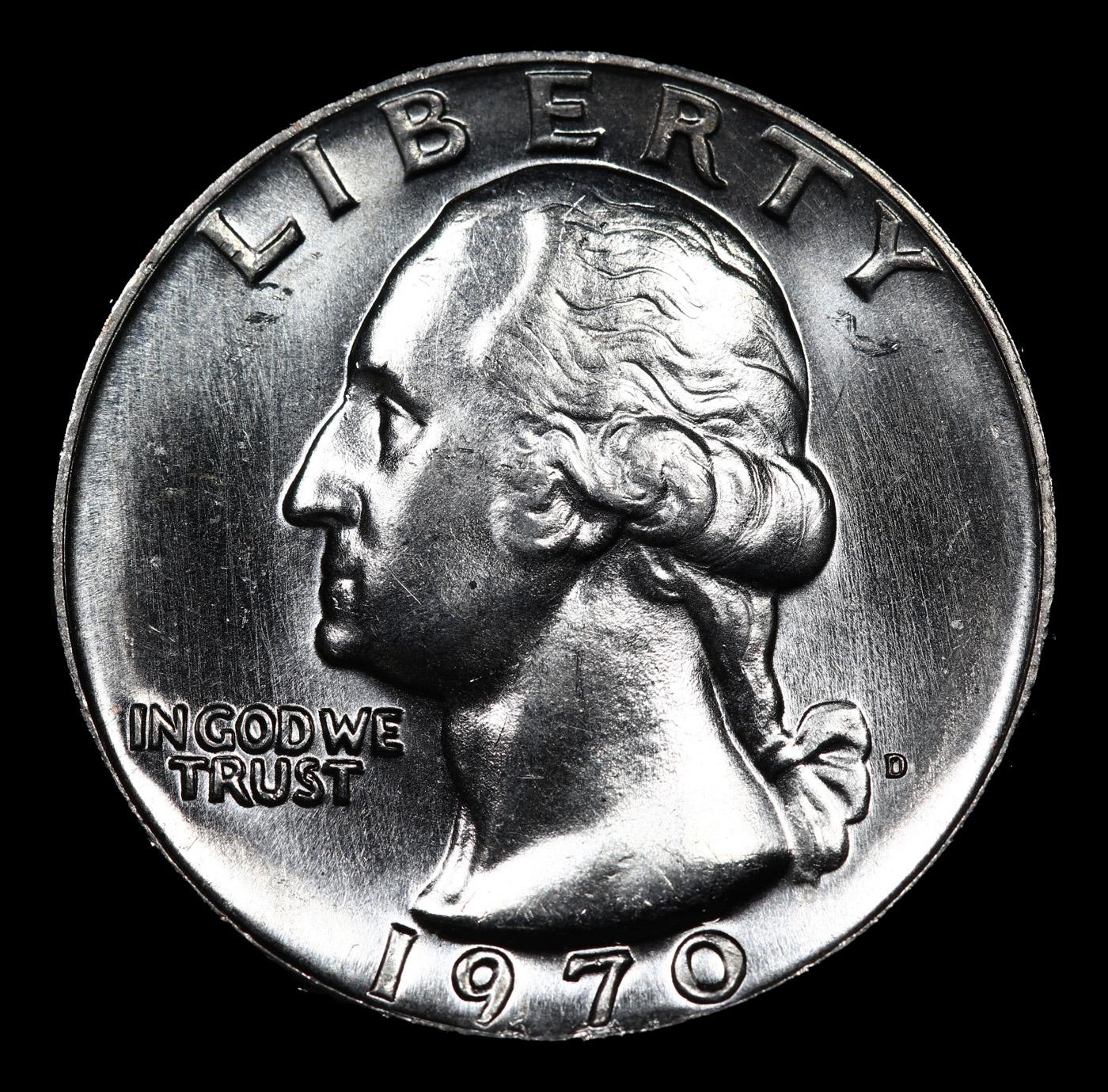 ***Auction Highlight*** 1970-d Washington Quarter Near Top Pop! 25c Graded ms67+ By SEGS (fc)