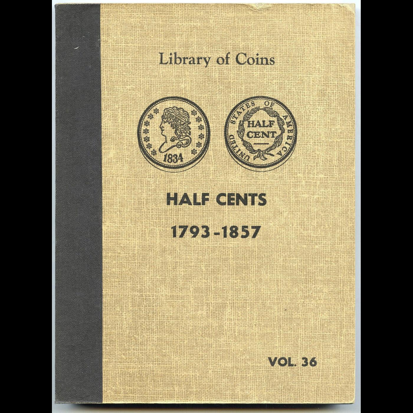 "Library of Coins" Collectors Book - No Coins - Half Cents 1793-1857