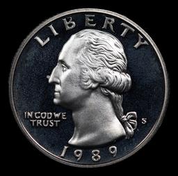 Proof 1989-s Washington Quarter 25c Grades GEM++ Proof Deep Cameo