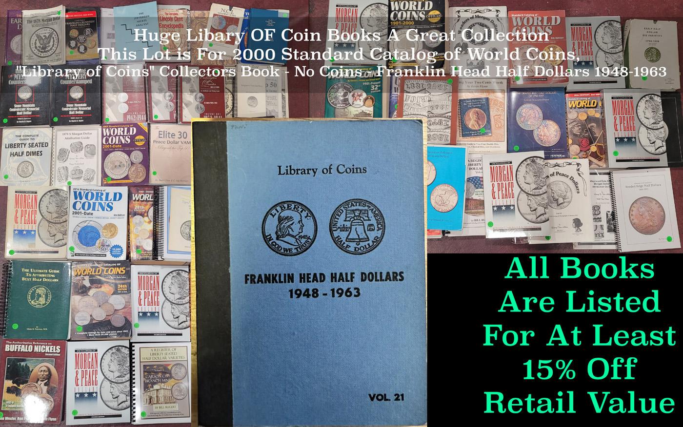 "Library of Coins" Collectors Book - No Coins - Franklin Head Half Dollars 1948-1963