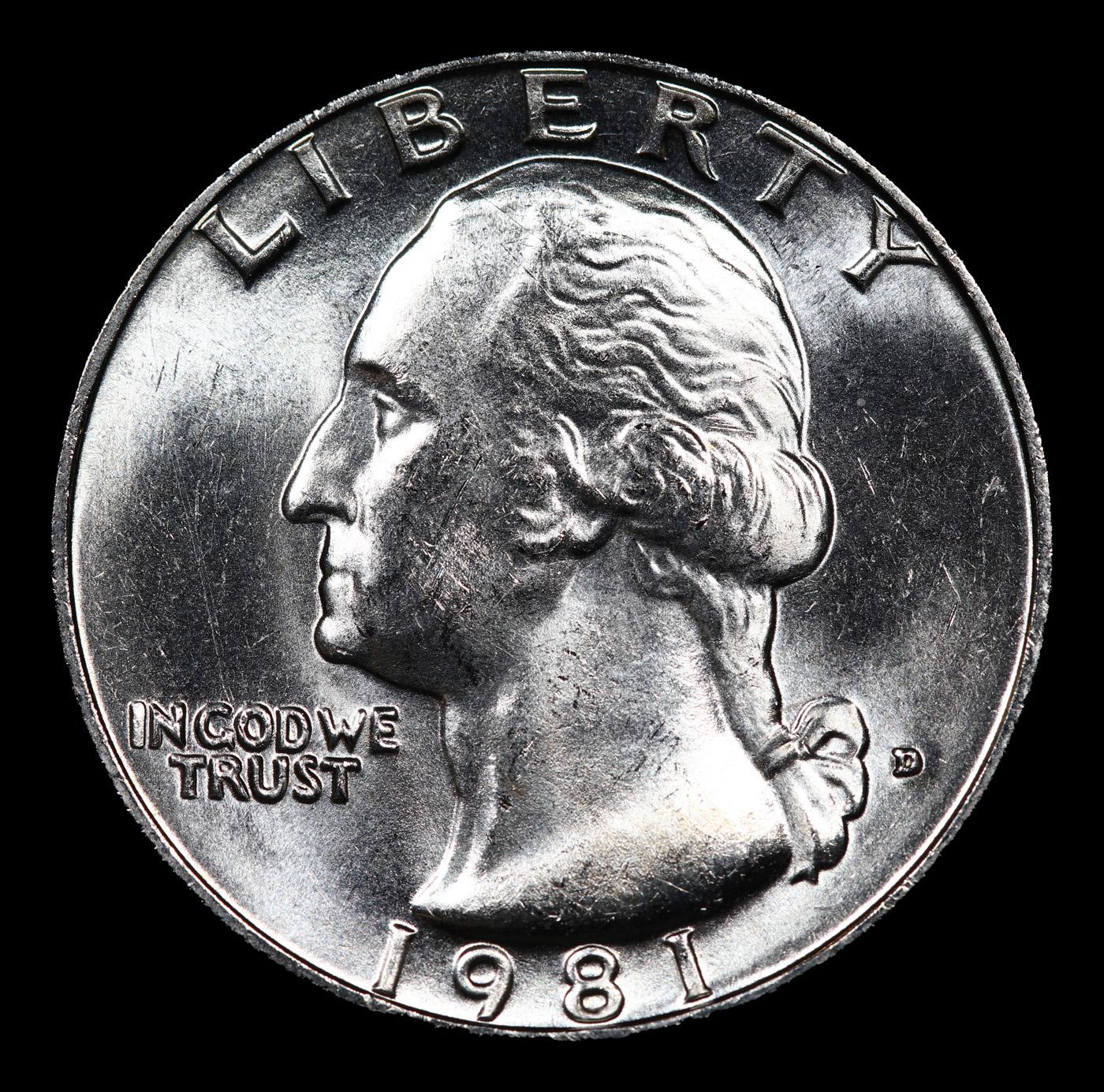 1981-d Washington Quarter 25c Grades GEM++ Unc