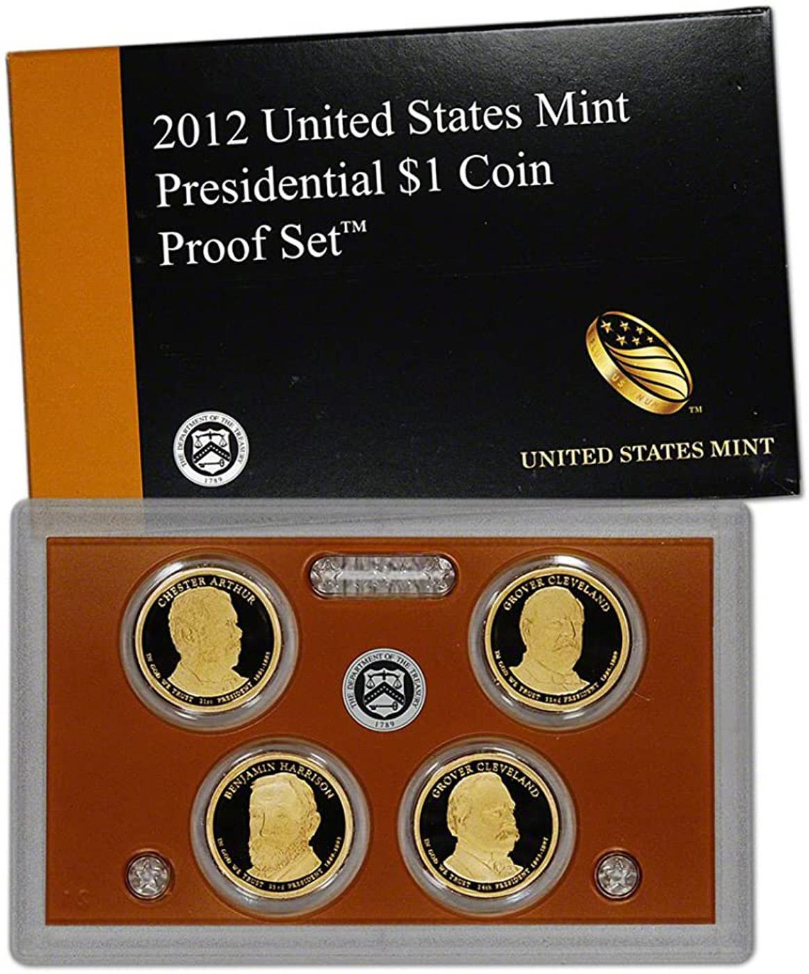 2012 US Mint Presidential $1 Coin Proof Set