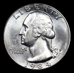 1984-d Washington Quarter 25c Grades GEM++ Unc