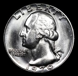 ***Auction Highlight*** 1970-d Washington Quarter Near Top Pop! 25c Graded ms67+ By SEGS (fc)