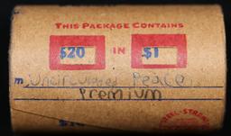 *EXCLUSIVE* Hand Marked "Unc Peace Premium," x20 coin Covered End Roll! - Huge Vault Hoard  (FC)