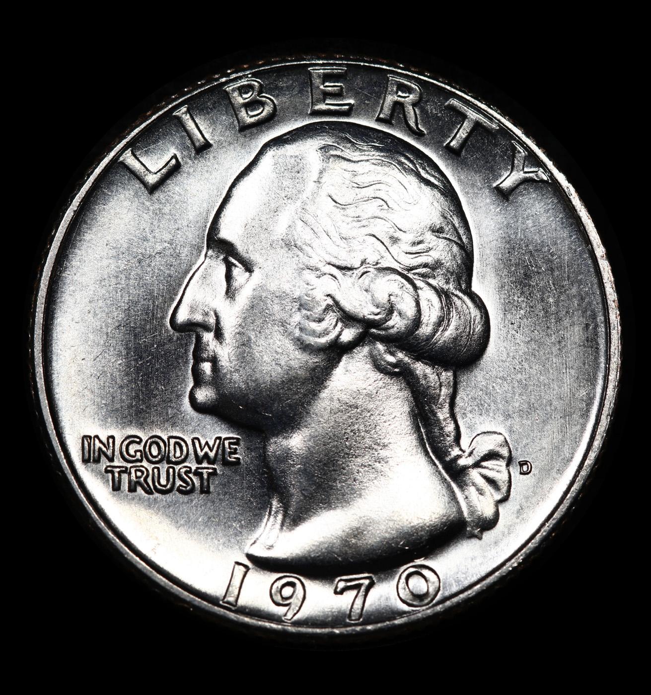 ***Auction Highlight*** 1970-d Washington Quarter Near Top Pop! 25c Graded ms67+ By SEGS (fc)