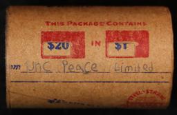 *Uncovered Hoard* - Covered End Roll - Marked "Unc Peace Limited" - Weight shows x20 Coins (FC)