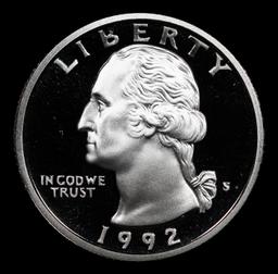 Proof 1992-s Silver Washington Quarter 25c Graded pr70 dcam By SEGS