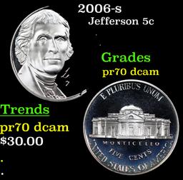 Proof 2006-s Jefferson Nickel 5c Grades GEM++ Proof Deep Cameo