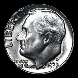 1975-d Roosevelt Dime 10c Grades GEM++ Unc