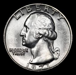 ***Auction Highlight*** 1971-p Washington Quarter Near Top Pop! 25c Graded ms66+ By SEGS (fc)