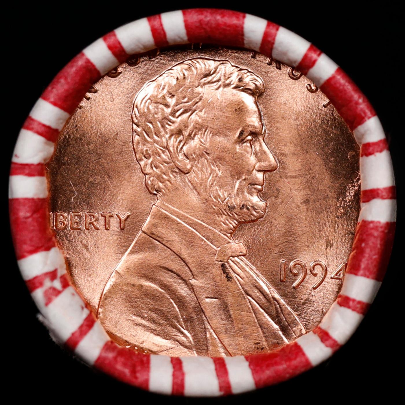 CRAZY Penny Wheel Buy THIS 1994-p solid Red BU Lincoln 1c roll & get 1-10 BU Red rolls FREE WOW