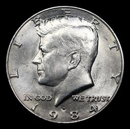 1984-d Kennedy Half Dollar Near Top Pop! 50c Graded ms66+ By SEGS