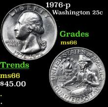 1976-p Washington Quarter 25c Grades GEM+ Unc