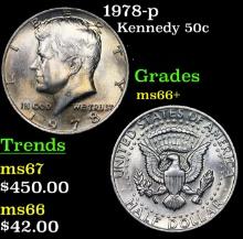 1978-p Kennedy Half Dollar 50c Grades GEM++ Unc