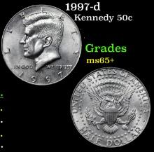 1997-d Kennedy Half Dollar 50c Grades GEM+ Unc