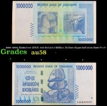 2007-2008 Zimbabwe (ZWR 3rd Dollar) 1 Million Dollars Hyperinflation Note P# 77 Grades Choice AU/BU