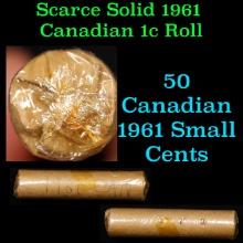 Shotgun Canadian Penny Roll, 1961 50 pcs in Vintage Penny Wrapper