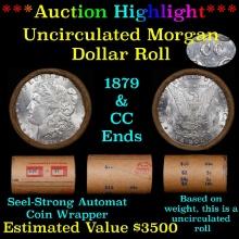 ***Auction Highlight*** 1879 & CC Uncirculated Morgan Dollar Shotgun Roll (fc)