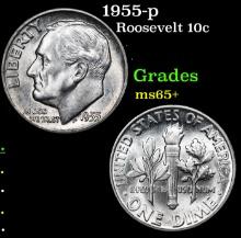 1955-p Roosevelt Dime 10c Grades GEM+ Unc