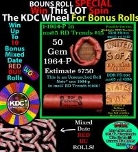 INSANITY The CRAZY Penny Wheel 1000s won so far, WIN this 1969-p BU RED roll get 1-10 FREE