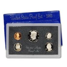 1983 United States Mint Proof Set 5 coins