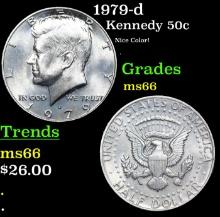 1979-d Kennedy Half Dollar 50c Grades GEM+ Unc