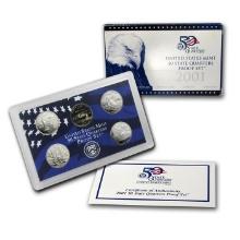 2001 United States Mint Proof Quarters 5 pc set