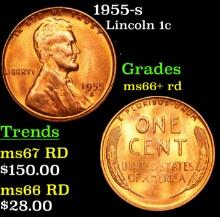 1955-s Lincoln Cent 1c Grades GEM++ RD