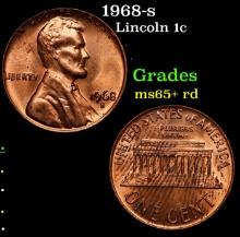 1968-s Lincoln Cent 1c Grades Gem+ Unc RD