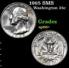 1965 SMS Washington Quarter 25c Grades sp66+