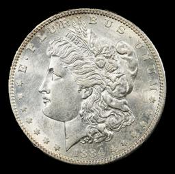 *Highlight* 1884-s Morgan Dollar $1 Select Unc USCG (fc)