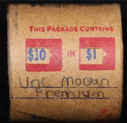 *EXCLUSIVE* x10 Morgan Covered End Roll! Marked "Unc Morgan Premium"! - Huge Vault Hoard  (FC)