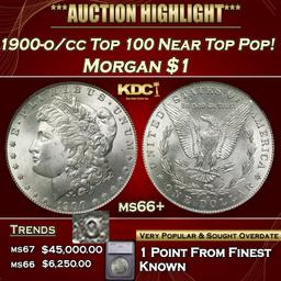 *Highlight* 1900-o/cc Top 100 Morgan Dollar Near Top Pop! $1 ms66+ SEGS (fc)