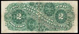 *Highlight* 1886 $2 Large Size Silver Certificate General Winfield Scott Hancock Grades vf+ FR-244 (