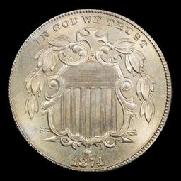 *Highlight* 1874 Shield Nickel TOP POP! 5c ms67 SEGS (fc)