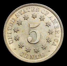 *Highlight* 1874 Shield Nickel TOP POP! 5c ms67 SEGS (fc)