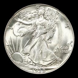 *Highlight* 1938-p Walking Liberty Half Dollar Near Top Pop! 50c ms67+ SEGS (fc)