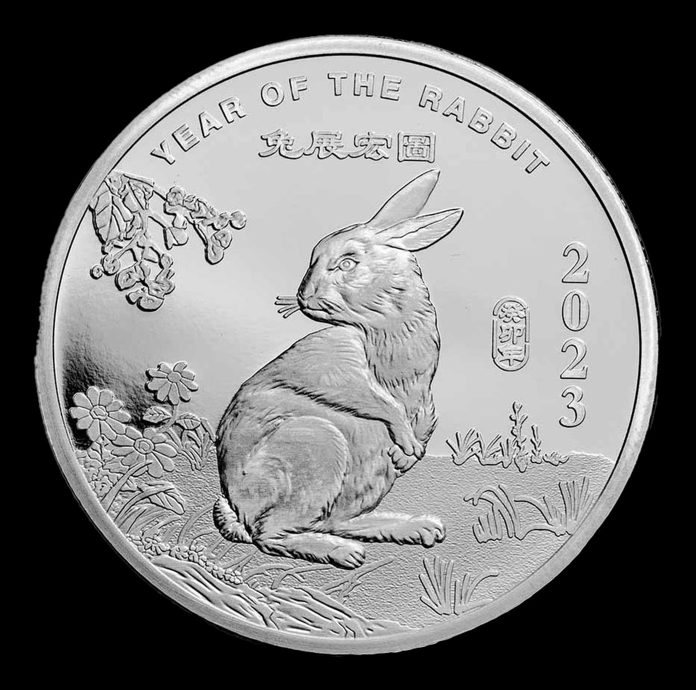 2023 Year of the Rabbit 1 oz .999 Silver Round