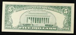 1963 $5 Red Seal United States Note Grades Choice AU/BU Slider