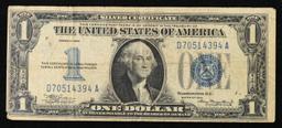 1934 "Funnyback" $1 Blue Seal Silver Certificate Grades vf++