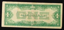 1934 "Funnyback" $1 Blue Seal Silver Certificate Grades vf++