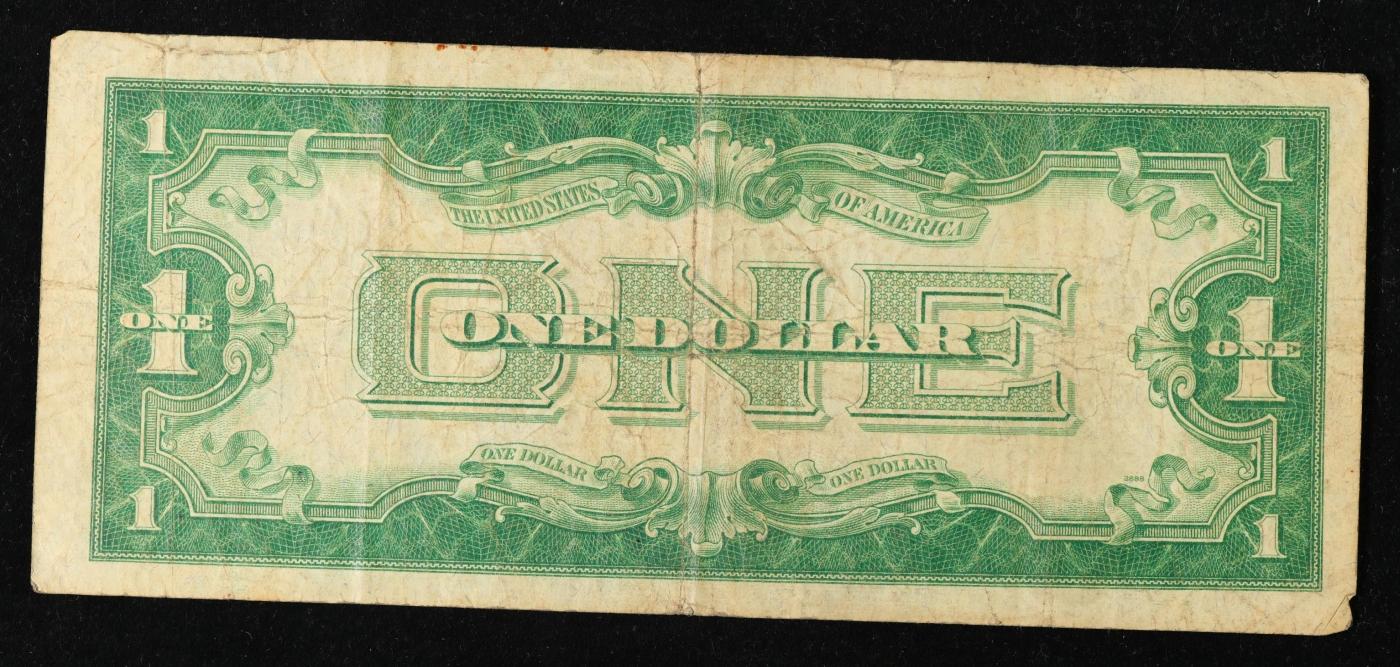 1934 "Funnyback" $1 Blue Seal Silver Certificate Grades vf++