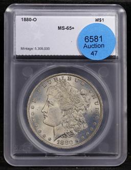 1880-o Morgan Dollar Near Top Pop! $1 ms65+ SEGS