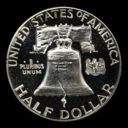 1957 Proof Franklin Half Dollar 50c Grades pr68 cam