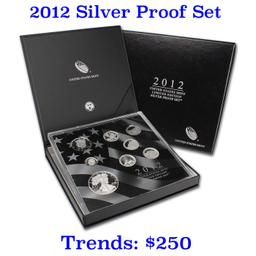 ***RARE First Year Of Issue 2012 United States Mint Limited Edition Silver Proof Set 8 coins, Over 2