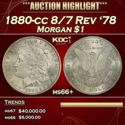 IO 1880-cc 8/7 Rev '78 Morgan Dollar $1 ms66+ SEGS