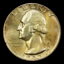 IE 1942-d Washington Quarter Toned TOP POP! 25c ms68 SEGS