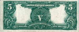 1899 Oncpapa Indian Chief  $5 Large Size Silver Certificate Mule Grades xf Signatures Elliott/White