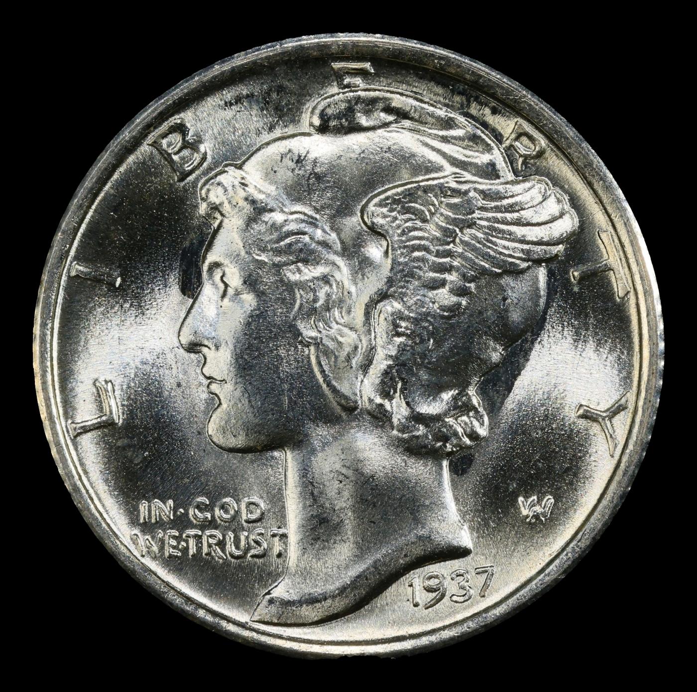 YO 1937-s Mercury Dime TOP POP! 10c ms68 FSB SEGS